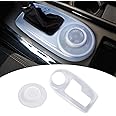 YARKIM for Nissan Patrol Y62 2010-2023 Gearbox Cover Dust Cover Central Control Gear Protective Film Interior Modification Accessories (Knob Gear Dust Cover)