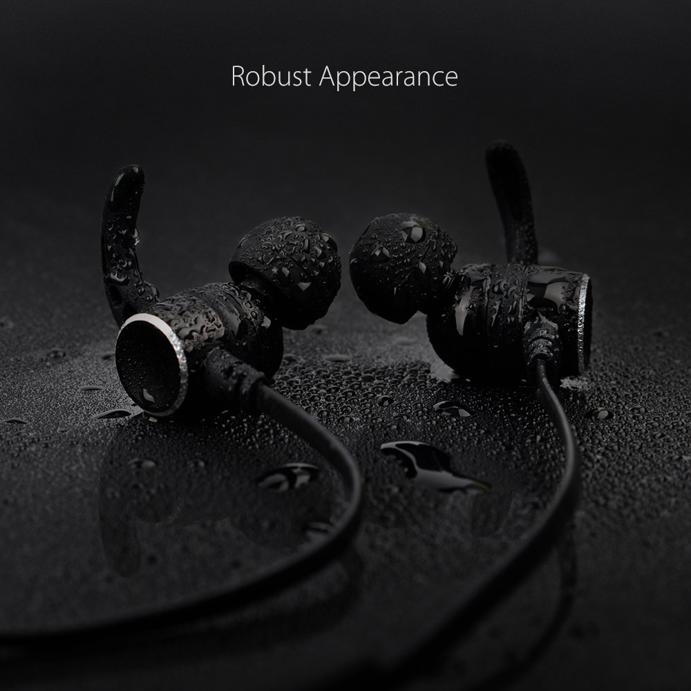 Wireless Headphones - Wieppo Bluetooth Headphones Wireless 4.2 Magnetic Earphones with MIC, Volume Control, Sweatproof Sport Earbuds In Ear for Running, Workout, 5Hrs Playtime, Multipoint, Secure Fit