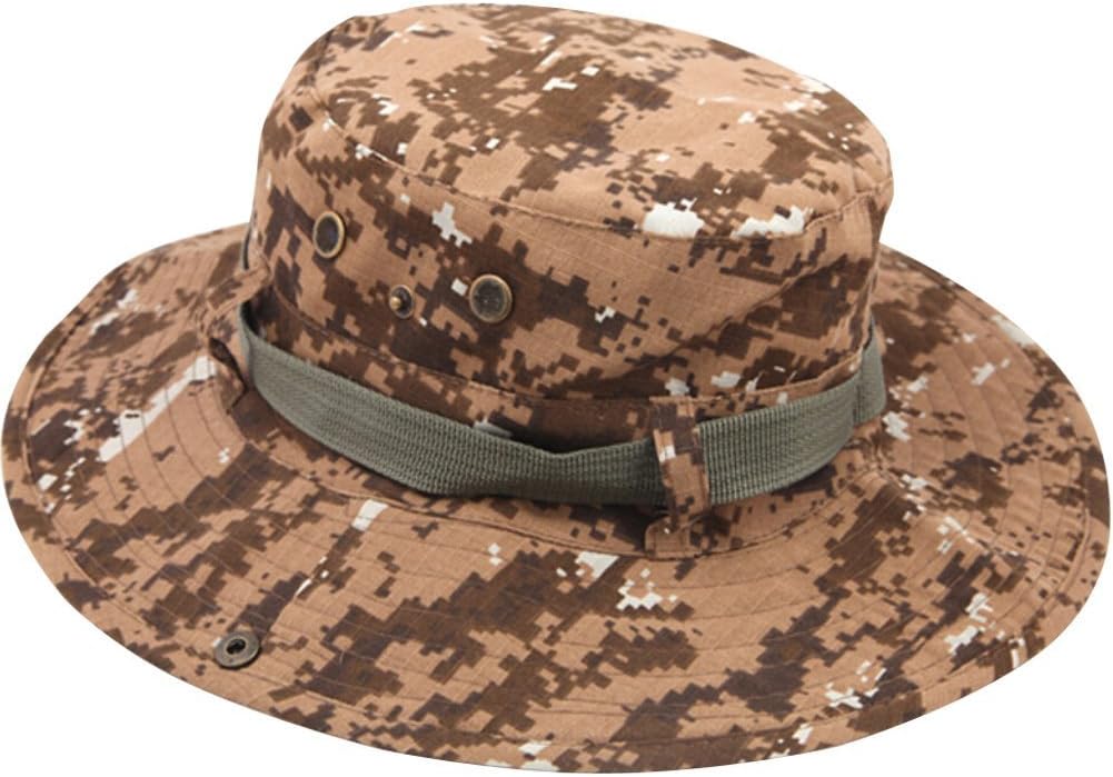 Eforstore Camouflage Ripstop Floppy Bucket Summer Fish Bush Boonie Hat with Snap