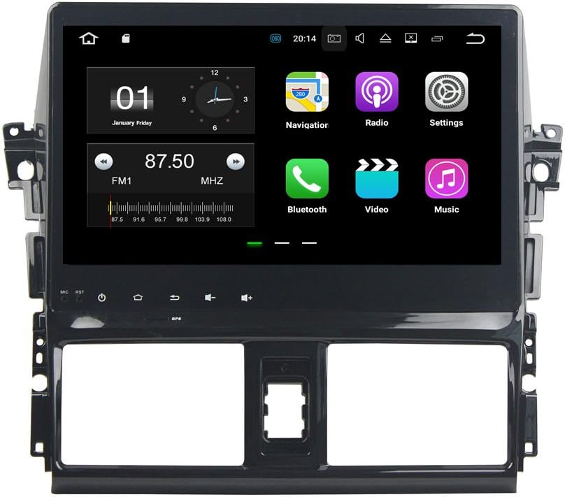 Quad Core Android 7.1.2 Car Player GPS Navi Auto radio Multimedia System For Toyota VIOS / YARIS 2013-2015 With Wifi BT 3G/4G