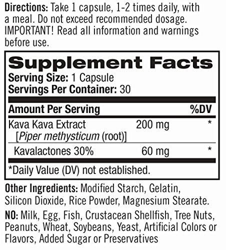 Natrol Kava Kava 200mg Capsules, 30 Count - //medicalbooks.filipinodoctors.org