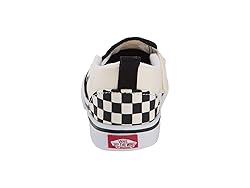 Vans Toddler's Slip On V, (Checkerboard) Bkack/Off