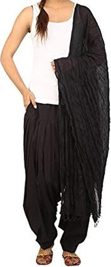 Combo Of Womens Cotton Patiala Salwar (Pants) and Dupatta for Women Free Size