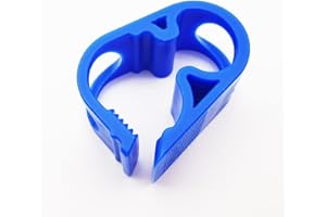 JIUMEI 50PCS Blue Plastic Hose Pinch Clamps 6-12mm/1/4''-1/2'' Adjustable Flow Control Shut off Tubing Clips Siphon Beer Tube Clamp Valve Laboratory Chemical Pinch