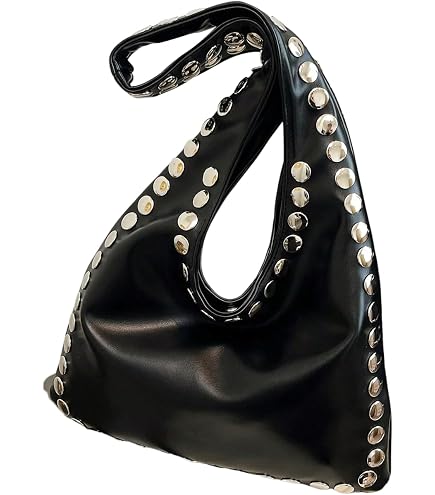 Amazon.com: TYATVS Studded Bag Y2k Shoulder Purse for Women Vegan