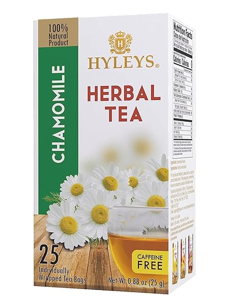 HYLEYS TEA CHAMOMILE HERBAL TEA – 25 COUNT,...
