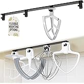 Stand Mixer Attachment Holder Compatible with All Kitchen Aid Mixer Accessories - Quick &amp; Easy Installation Perfect for Kitchen Organization &amp; Attachment Storage - Securely Holds 4 Mixer Attachments
