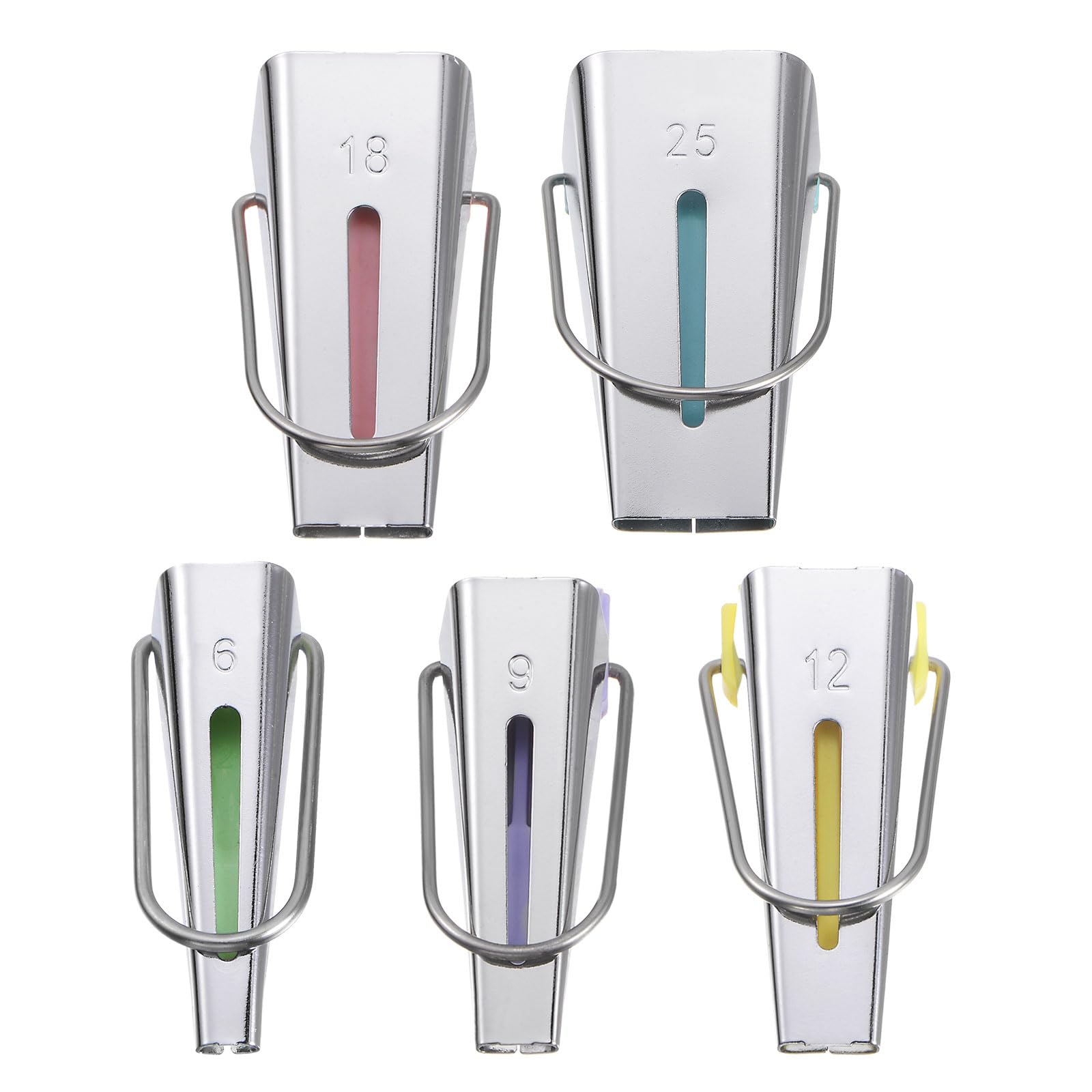 uxcell Bias Tape Maker Kit 6mm 12mm 18mm 25mm 9mm Single and Double Fold Fabric Bias Binding Maker Sew Tool for Fabric Patchwork Quilting Sewing Crafting DIY, 5 Colors