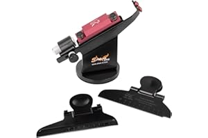 ZE ZHAN-E ARCHERY Arrow Metal Fletching Jig with Helical & Straight Clamps for 3 or 4 Fletches Sticking Tool Archery Fletching Kit