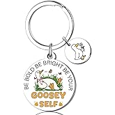 Funny Goose Keychain Silly Goose Birthday Decorations Purse Charms for Handbags Teen Girls Trendy Stuff Motivational Gifts for Teenage Girls Cute Keychains for Women Birthday Christmas Gift Ideas