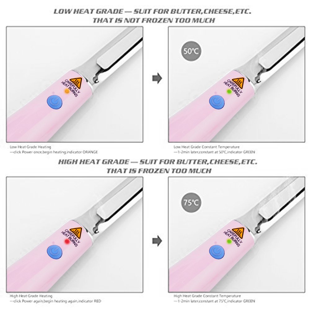 Heated Butter Knife Spreader Rechargeable Auto Warm for