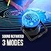 Sound Activated Disco Ball Lights [Free Wall Holder] 3 Modes - Portable Multi Color LED Party Lights - Christmas LED Lights Indoor/Outdoor - Karaoke Strobe Lights for DJs Kids Club and Home Parties