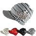 NYKKOLA Women Cable Knit Winter Warm Beanie Hats Newsboy Cap Visor with Sequined Flower - Black