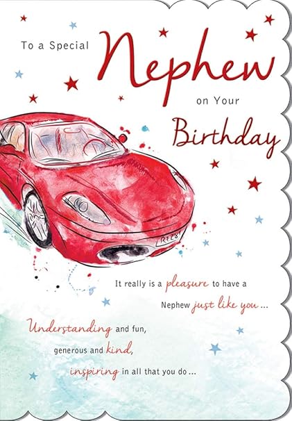 Fetes Occasions Speciales Neveu Carte D Anniversaire Moderne 9 X 6 Pouces 1st Classe Post T2 Maison