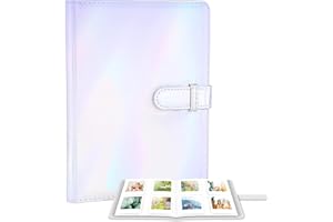 Ablus 256 Pockets Photo Album for Polaroid Snap SnapTouch Zip Mint Cameras Printers, Fujifilm Instax Mini 11 90 9 8+ 8 7S 70 50S 26 25 LiPlay Instant Camera Film, Mini Link SP-1 Printer (Magic Silver)