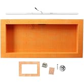Schluter Kerdi-Board-SNLT Shower Niche with Integrated LIPROTEC LED Lighting - Waterproof and Vapor-Tight - 28" Width, 12" Height, Warm White LED - KB12SNLT5WWF