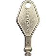 Brixwell Release Key Die Cast for Detachable Window Restrictor Stay, 2-1/8" Length, Mill Finish, Window Restrictor Key for Safety Locks, Die Cast Window Unlock Key for Residential Use