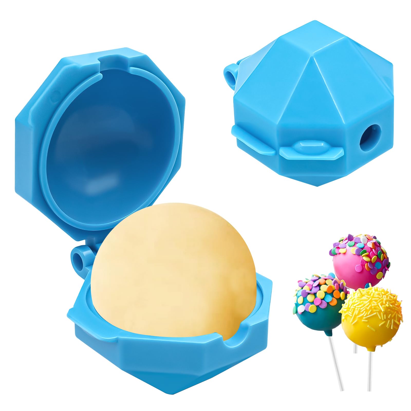 Photo 1 of 2 PCS Cake Pop Mold Shapes Press Set, Round Cake Pop Mold for Home, Bakers, DIY Accessories