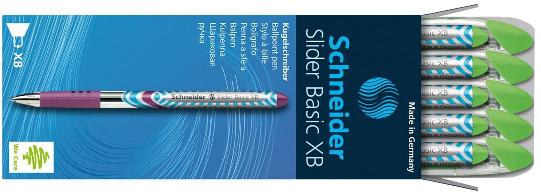 Schneider Slider Extra Bold Ballpoint Pen - Light Green (Pack of 10)