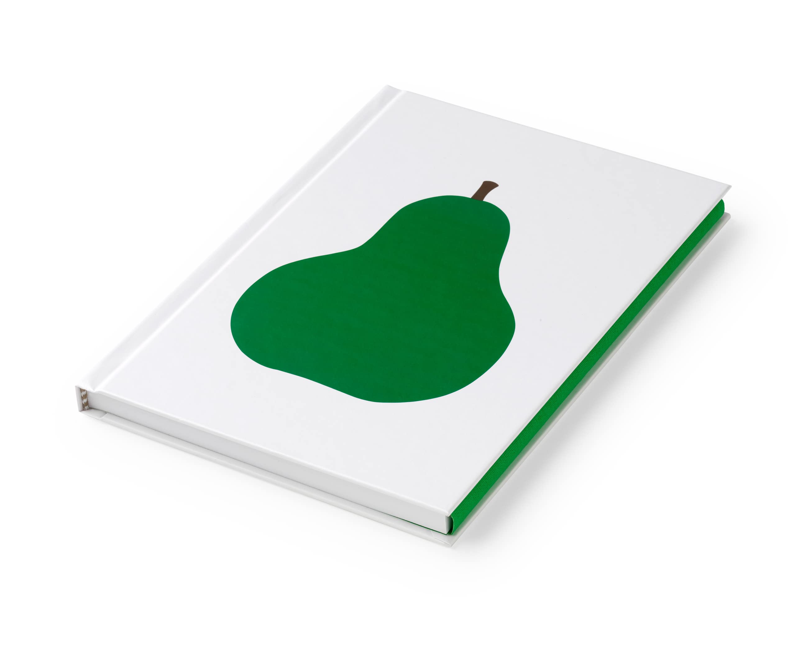 PdiPigna - ENZO MARI Collection - Notebook white, unlined A5, hardcover, Danish two, La Pera