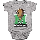 Marshall University Official Distressed Primary Unisex Infant Snap Suit for Baby