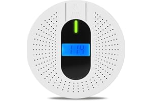 ANTERCITE Smoke Detector Carbon Monoxide Detector Combo 10 Year Battery Lifespan,Smoke Detector CO Detector for Home