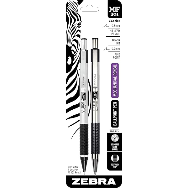 Amazon.com: Zebra Pen Stainless Steel Writing Set, M-301
