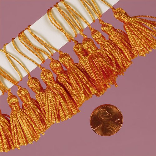 Orange Mini Tassel, 2"