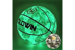 HW HOLOWIN Reflective Glowing Holographic Luminous Basket Ball for Night Game, Perfect HoloHoops Gifts Toys