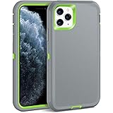 MAXCURY for iPhone 11 Pro Case, 3 in 1 Heavy Duty Shock Absorption Hybrid Tough Hard PC + Soft Silicone Rubber Protective Pho