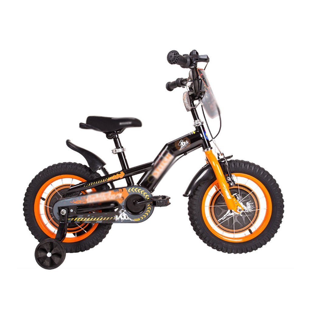 高炭素鋼の子供の自転車車2 6歳の赤ちゃんのキャリッジ16 14 12インチのベビーバイク Orange Inches Orange 14 Size Color B07g2yryqh Inches 14 3輪ベビーカー 超歓迎