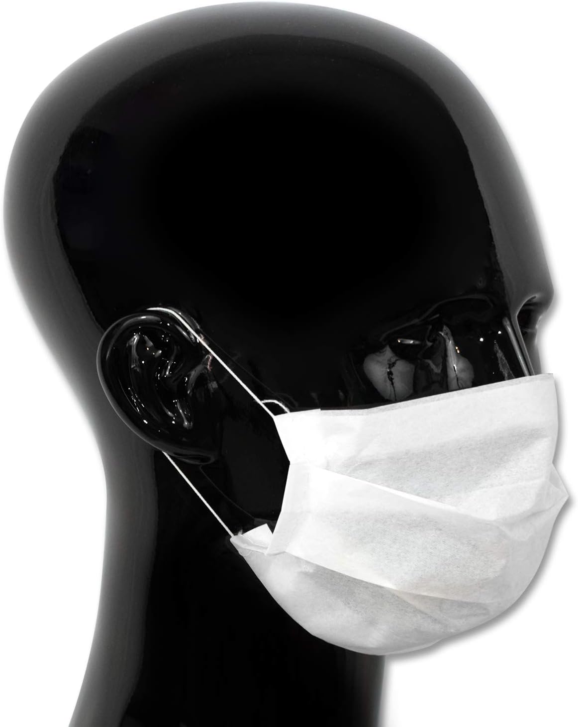 100 x Simply Direct Disposable Surgical Style 2ply White Paper Face Masks Protection with Earloop - Supplied in a Dispenser Box