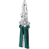 14 in 1 Folding Wire Stripping Pliers with Voltage Tester (Green) | Multi-function Foldable Wire Stripper Electrician's Pliers, Electric Wire Stripping Tool, Electrician Repair Tool