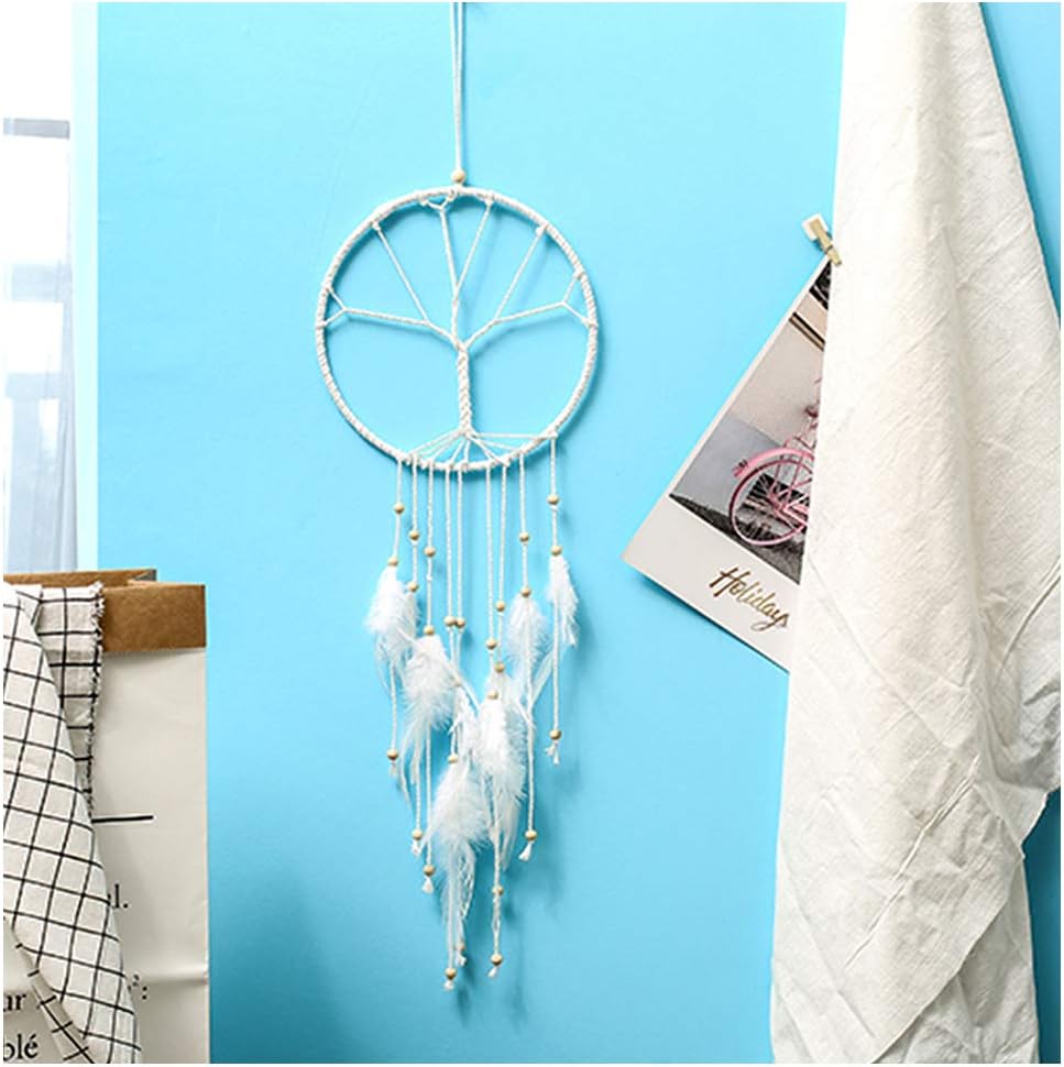 Ricdecor Dream Catcher White Tree of Life Dream Catchers for Bedroom Boho Ornament Home Decoration