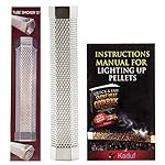 Kaduf Pellet Smoker Tube 12 Inch for Any Grill or Smoker Stainless Steel Material Hexagonal Shape 2"x12"
