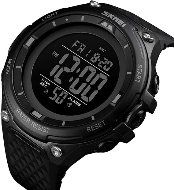 digital clock hand watch