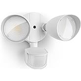 LUTEC 32W 3500 Lumen LED Security Lights Motion Sensor Light Outdoor, 5000K Daylight, IP65 Waterproof, Dusk to Dawn, Motion Detector Flood Light for Garage, Yard, Porch-White