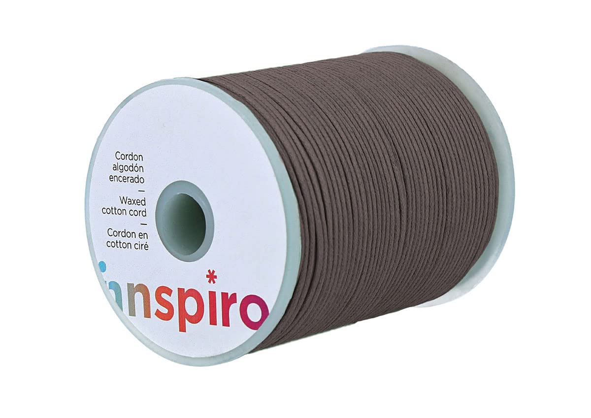 Cotton cord Waxed Fine brown 1.5 mm. 100 m.