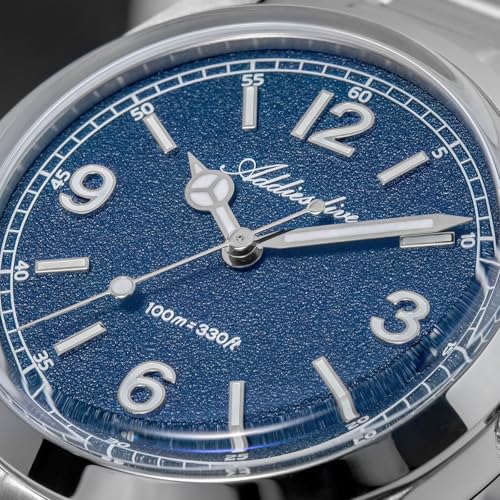 ADDIESDIVE 36 MM Mens Wrist Watch VH Quartz Sweep Second K1 Bubble Glass Luminous 100 M Waterproof Minimalist Unisex Watches