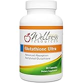 Wellness Resources Glutathione Ultra Supplement - Bioavailable S-Acetyl L-Glutathione (SAG) - Antioxidant, Detox & Cellular Health Immune Support - High Absorption, Non-GMO, Gluten-Free, 90 Capsules