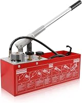 Dyna-Living 12L Pressure Test Pump 0-60 Bar Gauge 1/2" Outlet 53" Hose view 1