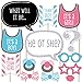 Big Dot of Happiness Chevron Baby Gender Reveal - Photo Booth Props Kit 20 Count