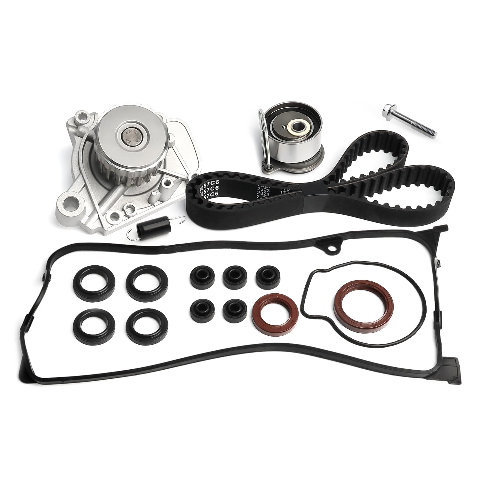 Photo 1 of Timing Belt Kit Water Pump w/Gasket & Valve Cover Gasket Fit 2001-2005 For Honda Civic 1.7L VTEC D17A 16v
