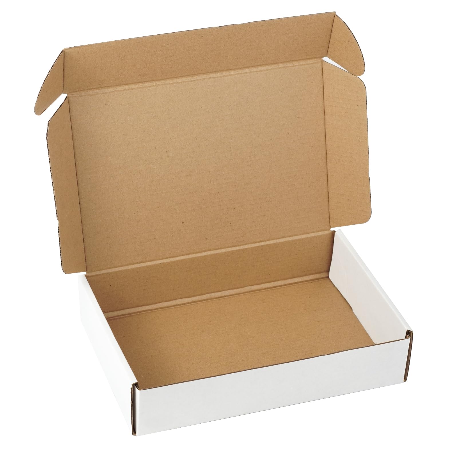 Photo 1 of 10 Pack 9"x6"x2" inch Small Shipping Boxes White Corrugated Cardboard Box for Small Business, Mailer, Shipping, and Packing