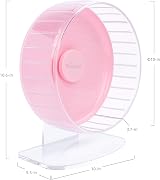 Niteangel Super Silent 10-Inch Hamster Wheel Pink Adjustable Base view 8