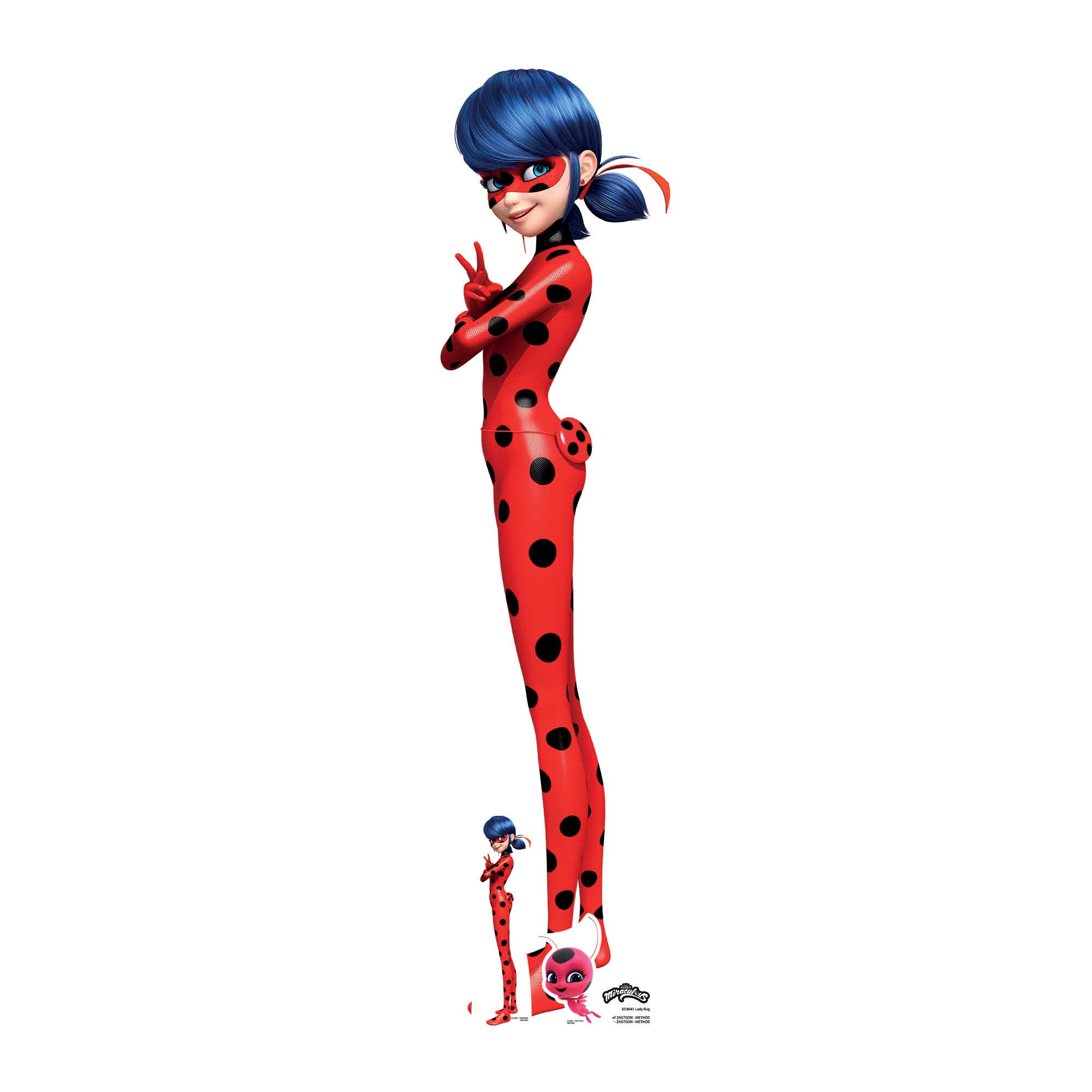 Star Cutouts SC4041 Ladybug - Miraculous: Tales of Ladybug & Cat Noir Cardboard Cut Out Height 136cm