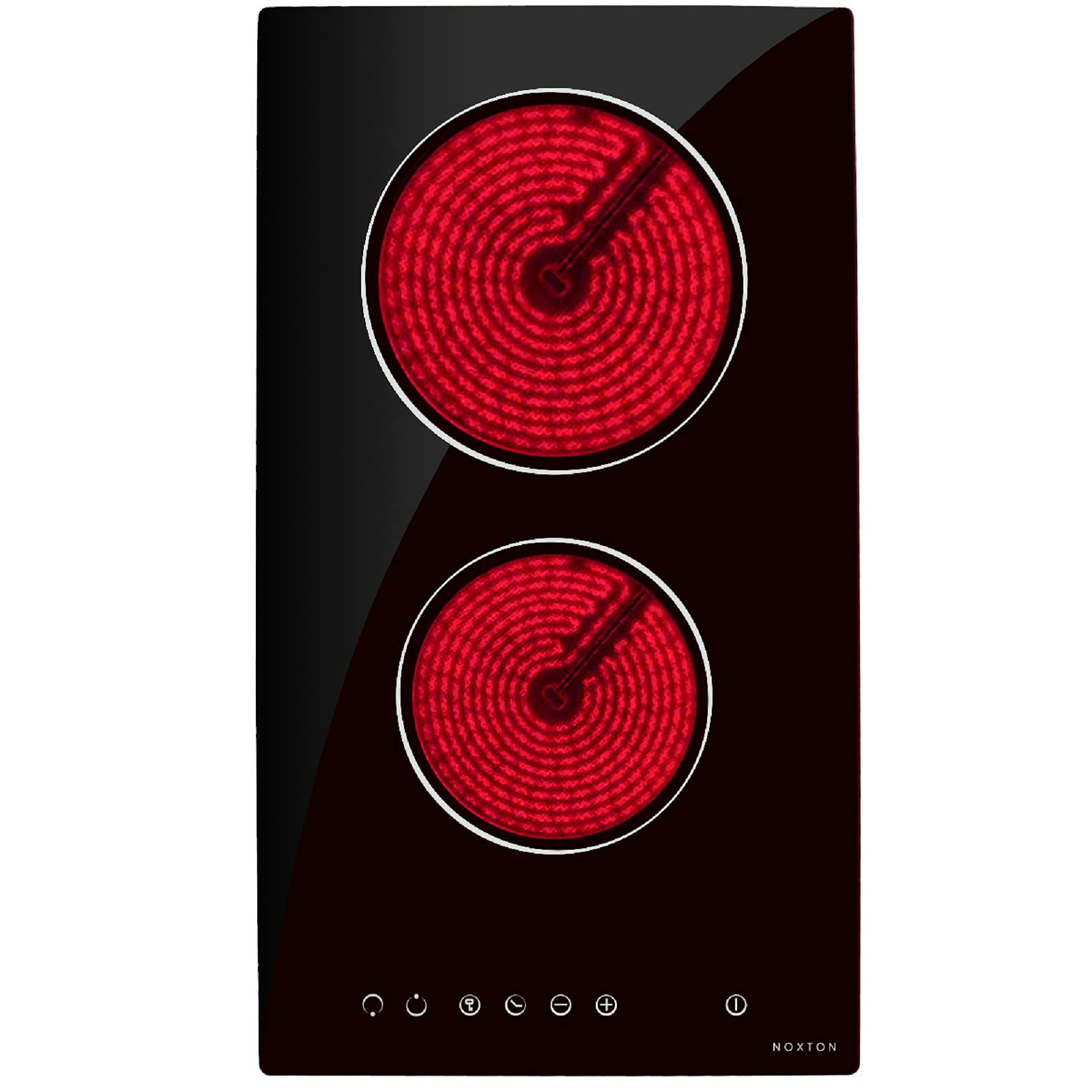 Noxton-Placa-Vitroceramica-2-Fuegos-Placas-Electrica-de-30-cm-Vitroceramica-Empotrable-con-Seguro-para-Ninos-Funcion