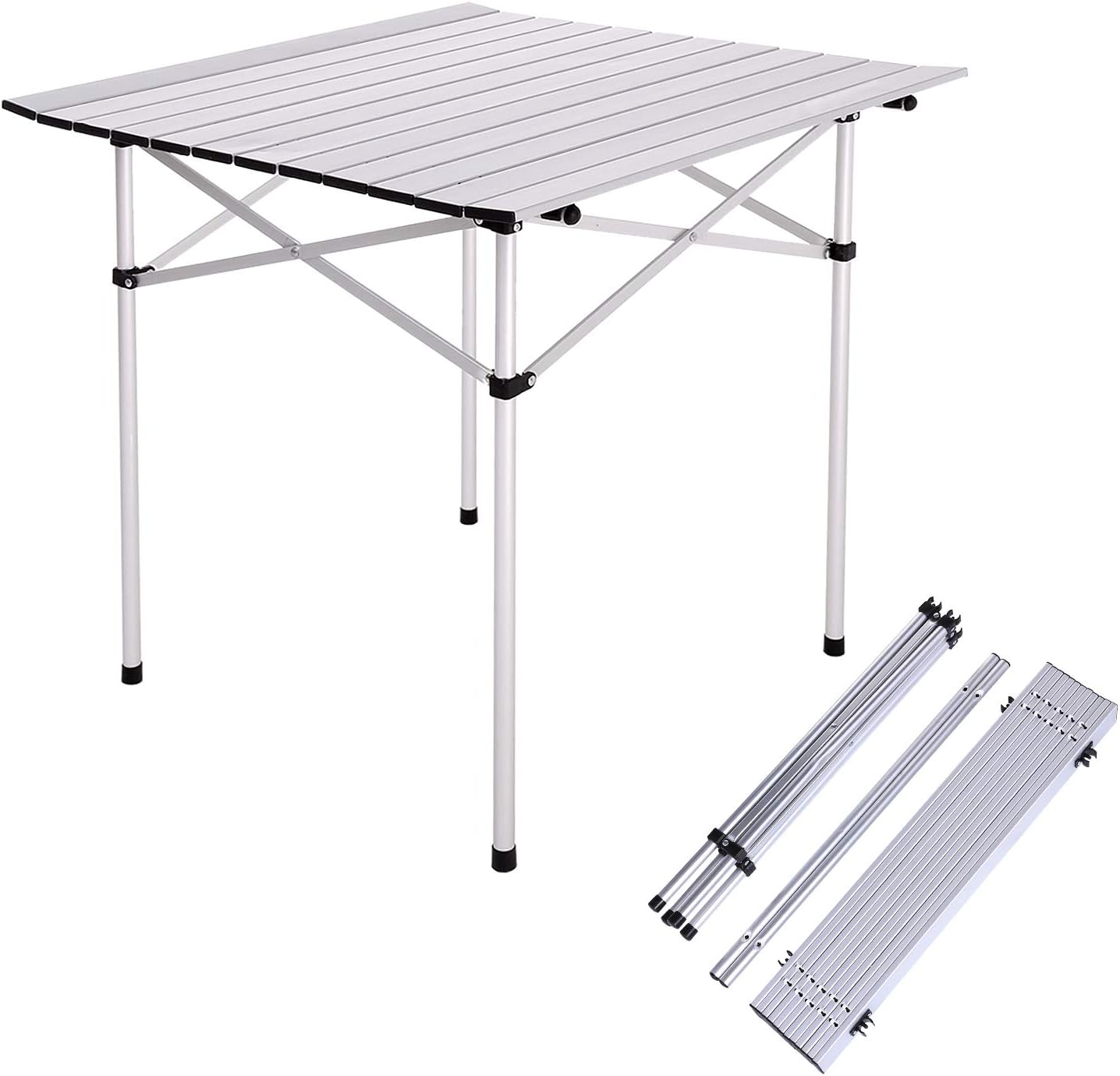 YUEBO Folding camping table, Ultralight Aluminum Table Protable Table for BBQ/Picnic/Camping/Cooking/Work/Homework