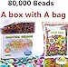 80,000 beads A box and A bag HYMONA Flash Water Beads Sooper Beads Crystal Soil Water Bead Gel For Refill, Sensory Toys, Vase Filler