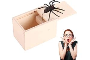 Spider Prank Box Halloween Spider Surprise Joke Box, Spider Scare Funny Prank Box Hilarious Spider Prank Toy, Trick Box Gag G